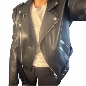 Levi's Black Leather Moto Jacket